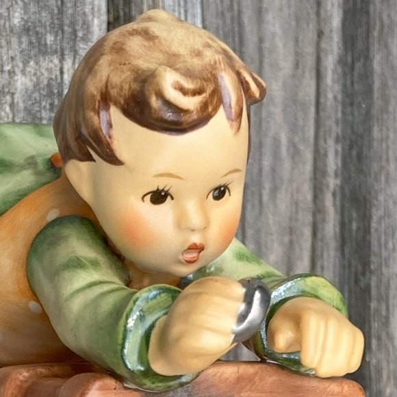 💯 Authentic Goebel Vintage Hummel "Little Thrifty" Bank with Key and Coin #184 - Picture 6 of 16